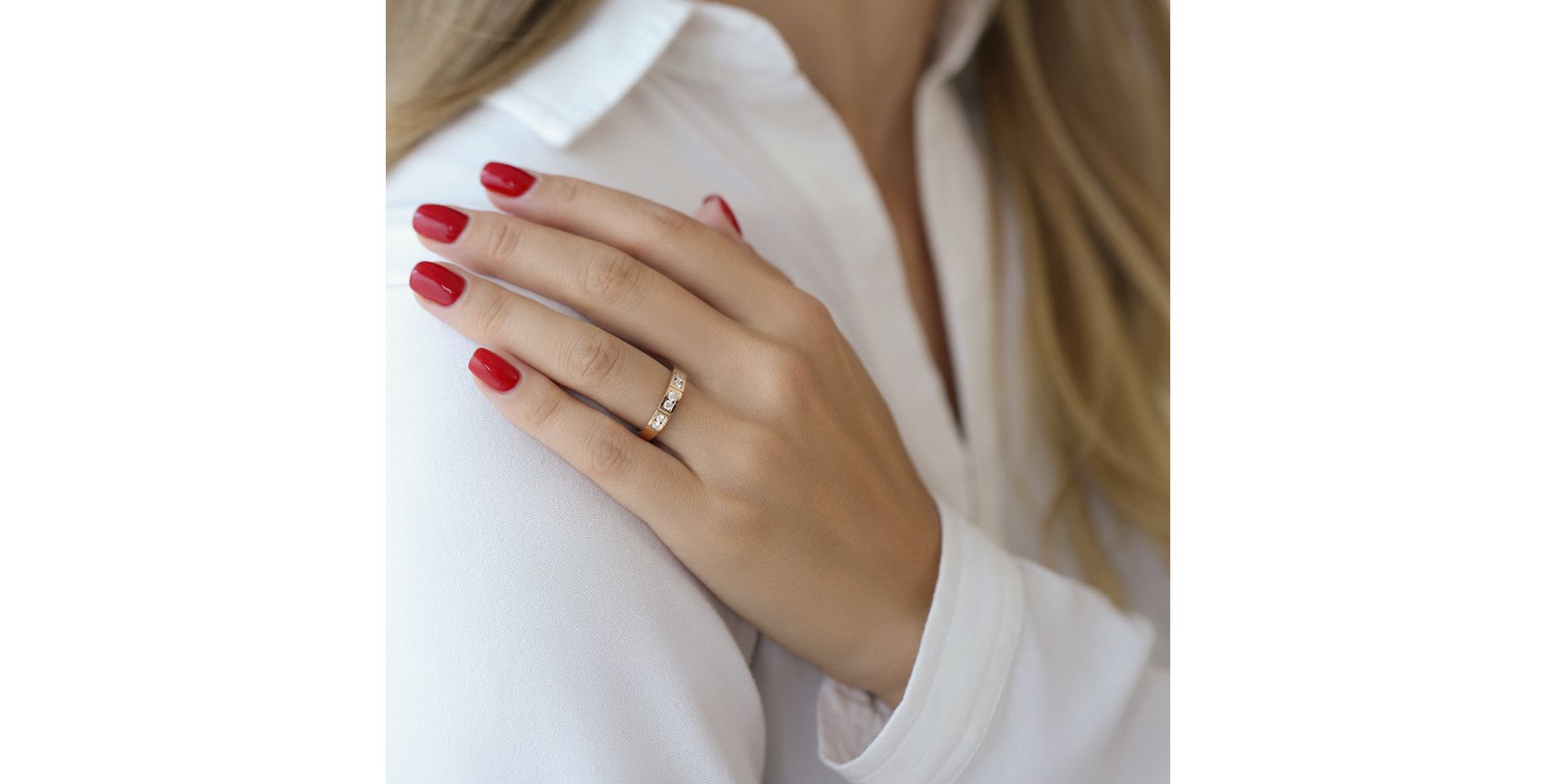 Prsteň s diamantmi Majestic Lines