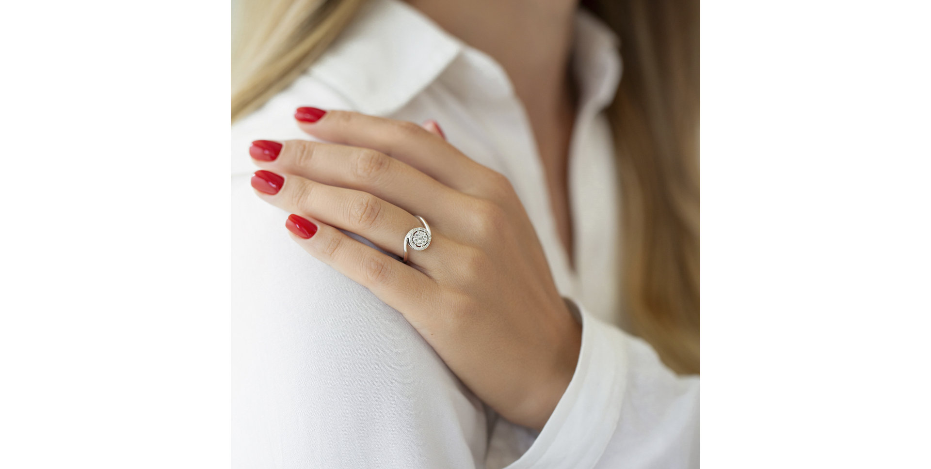 Prsteň s diamantmi Orion Galaxy