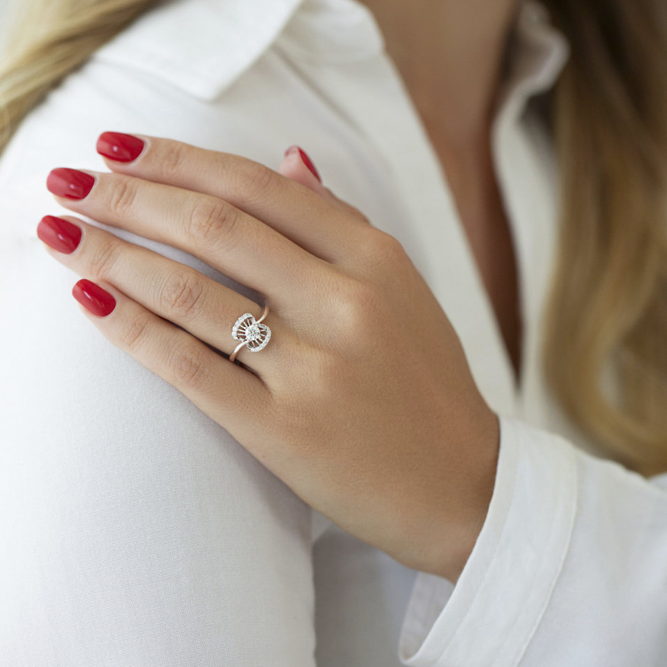 Prsteň s diamantmi Aline