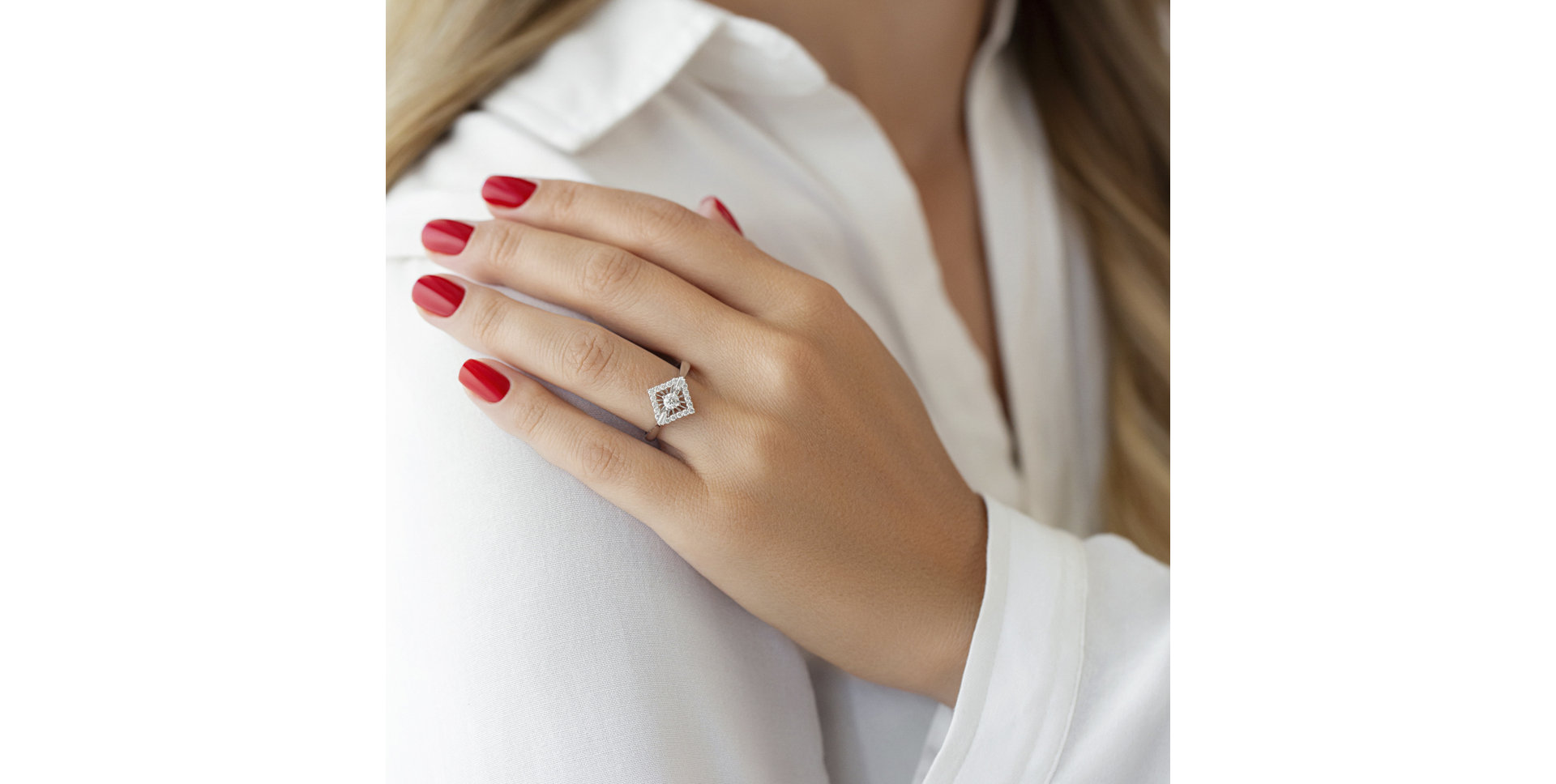 Prsteň s diamantmi Clarissa