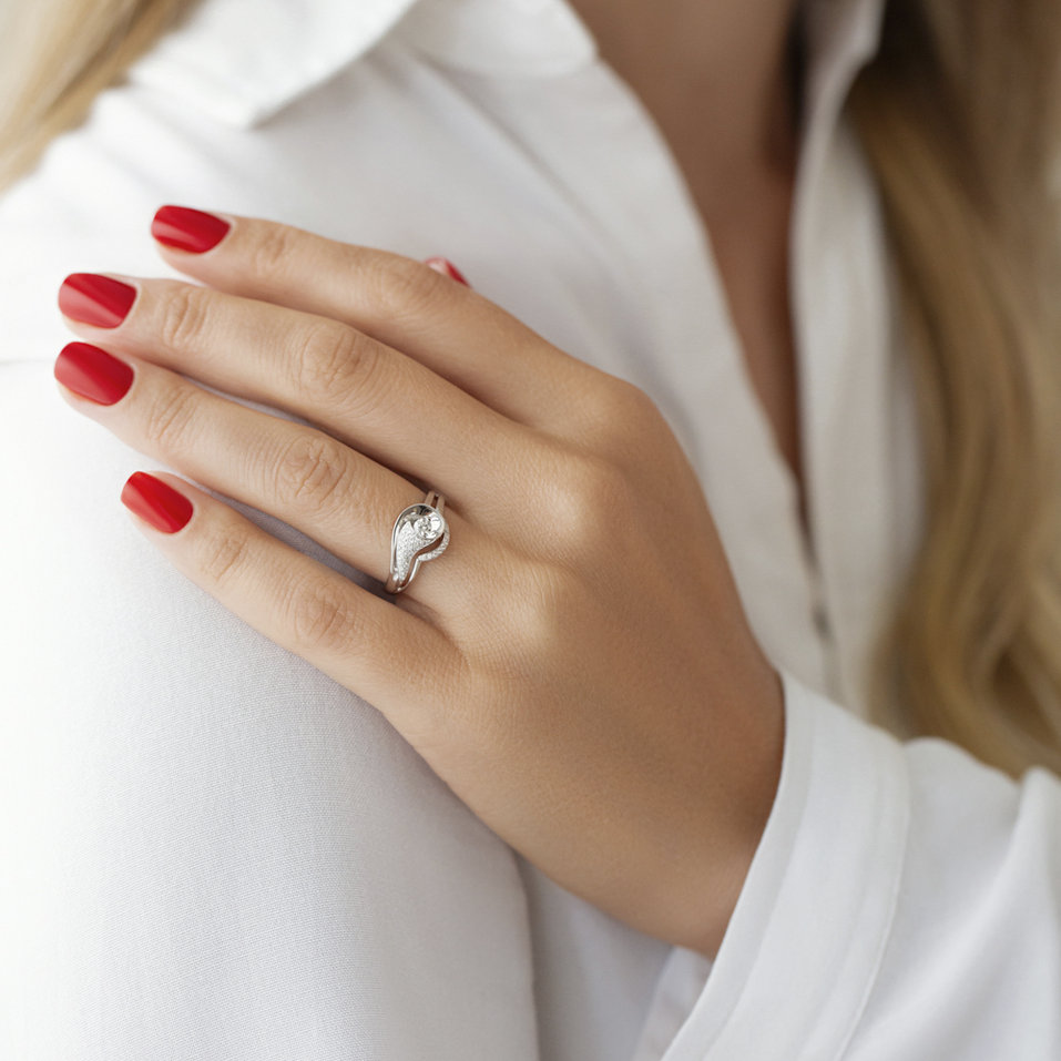 Prsteň s diamantmi Elodie