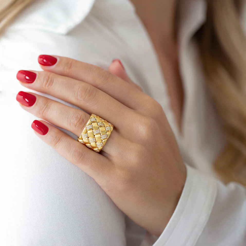 Prsteň s diamantmi Maud