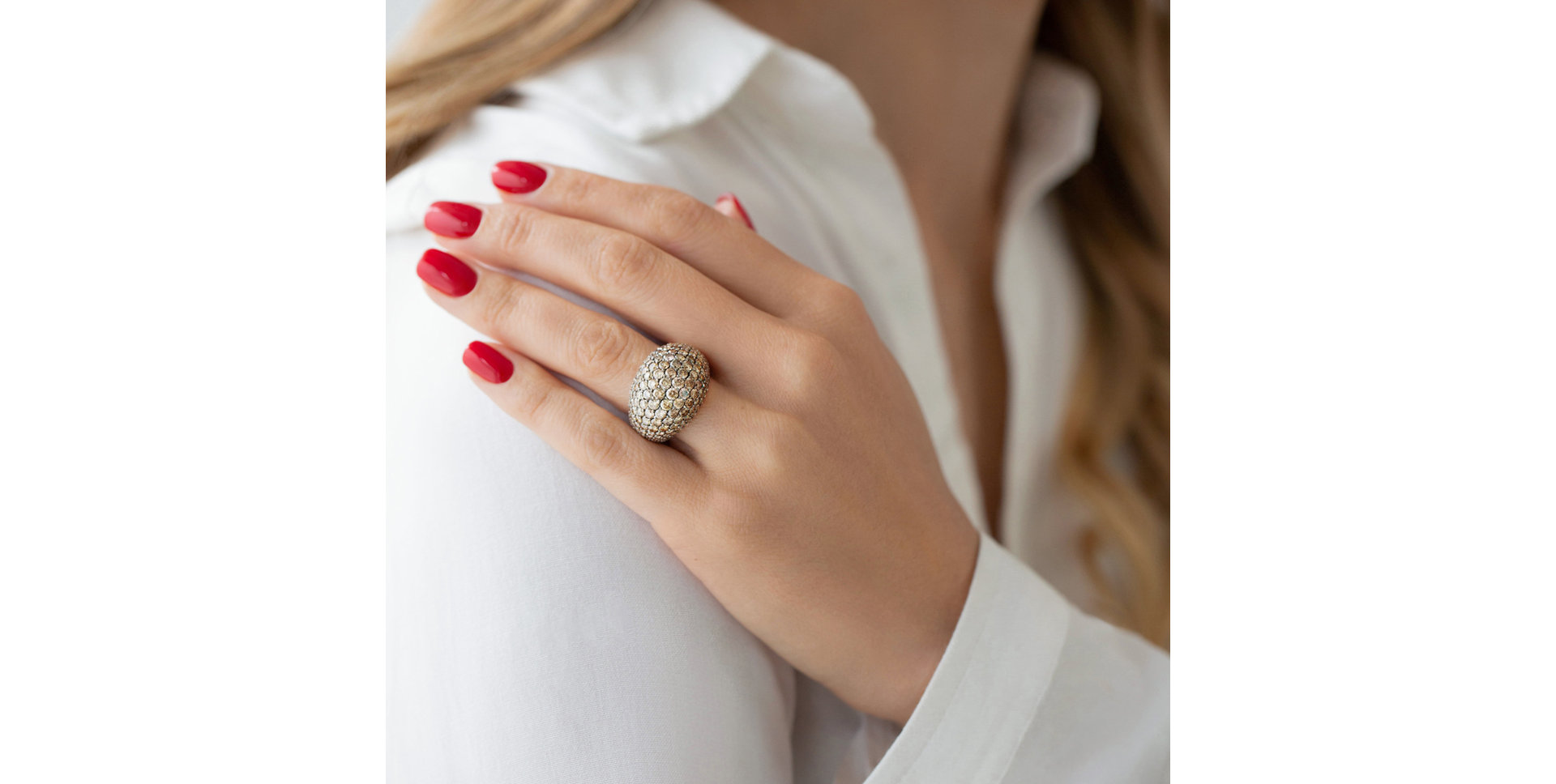 Prsteň s hnedými diamantmi Bess