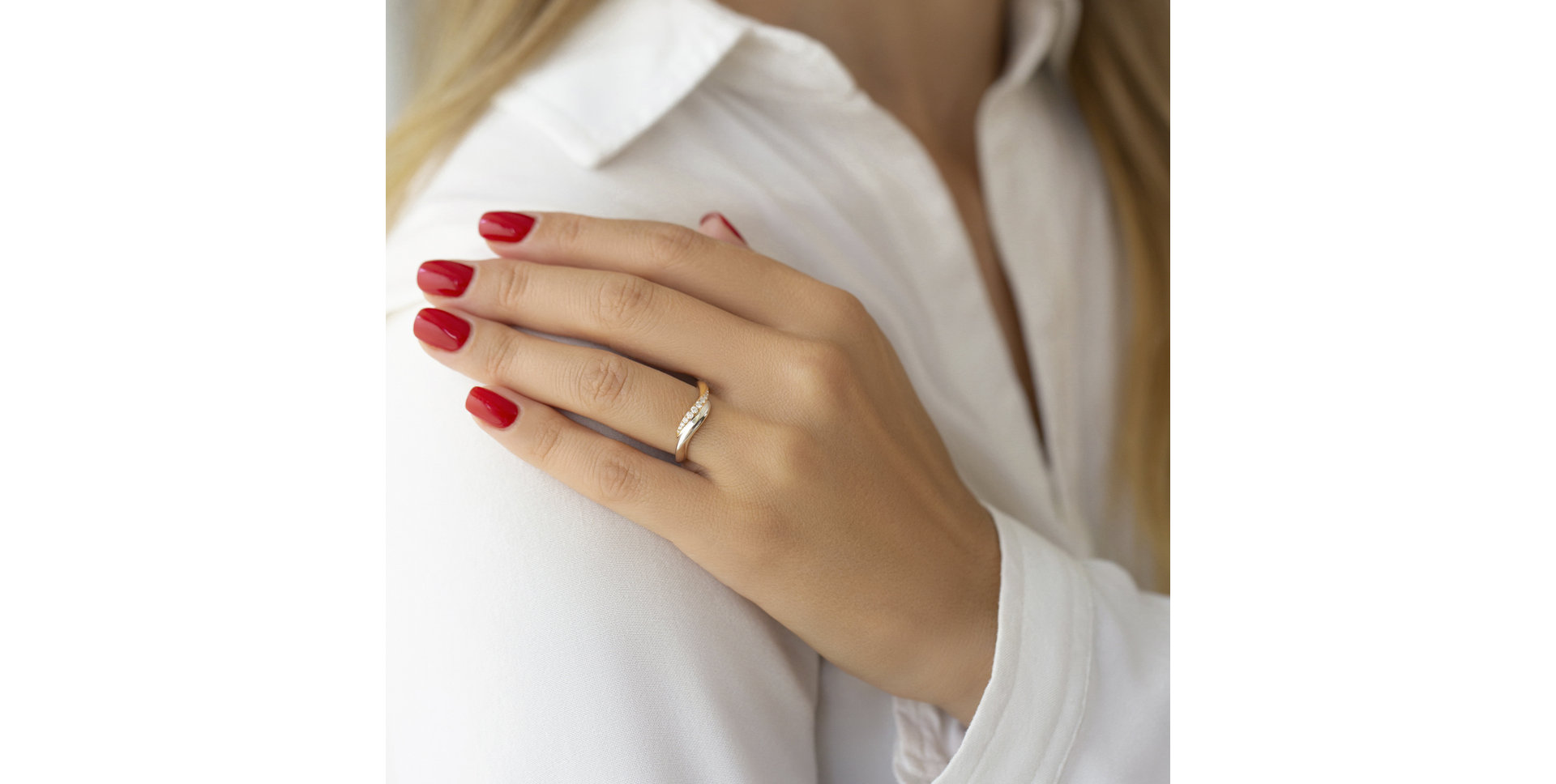 Prsteň s diamantmi Ewen