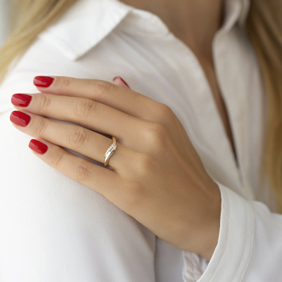 Prsteň s diamantmi Ewen