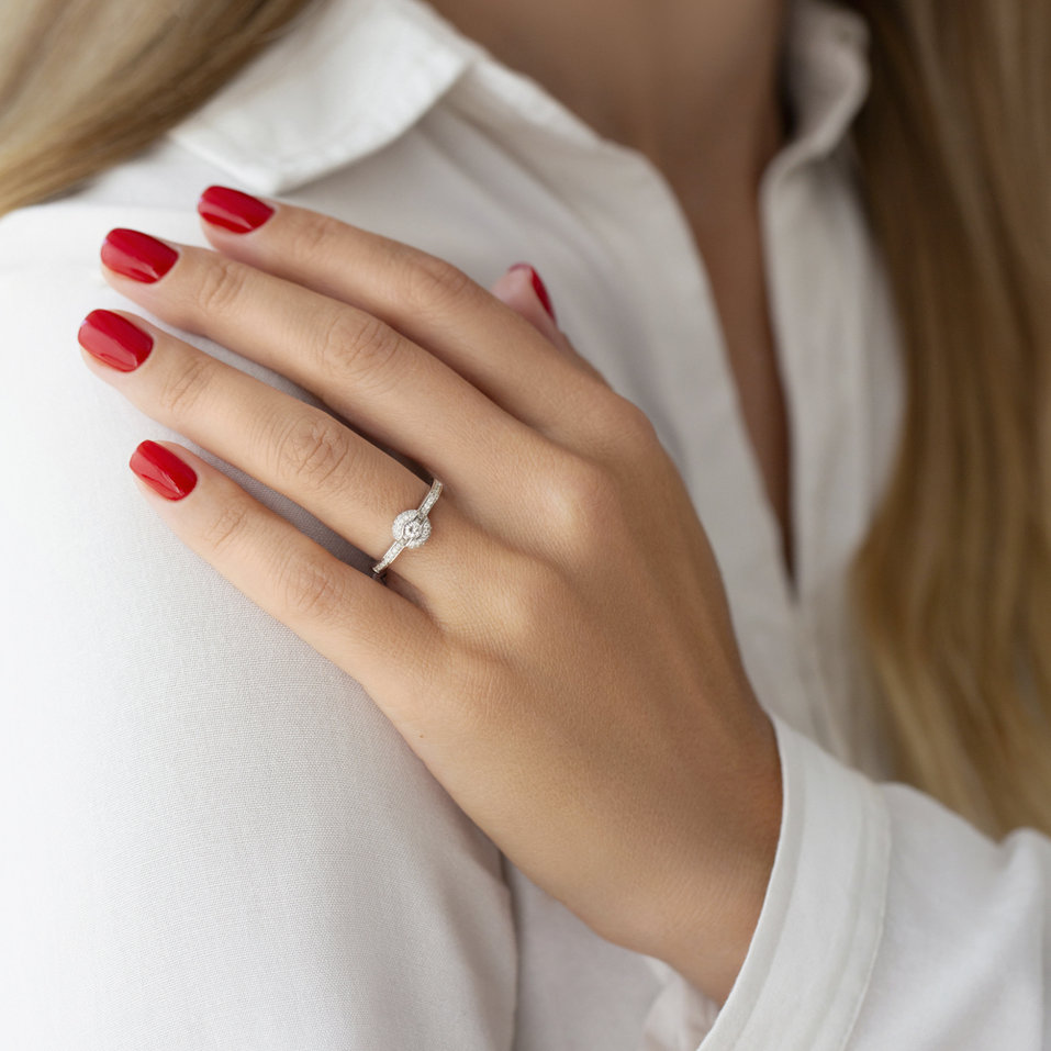 Prsteň s diamantmi Love Wave