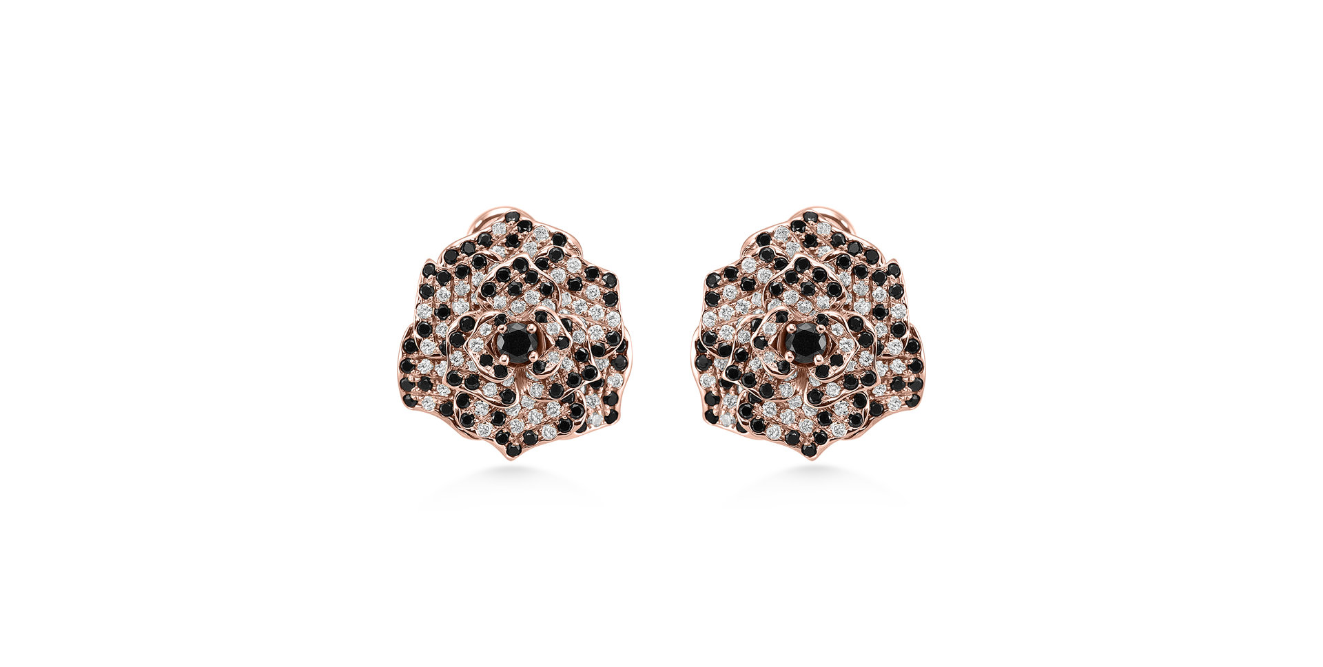 Náušnice s diamantmi Witching Rose