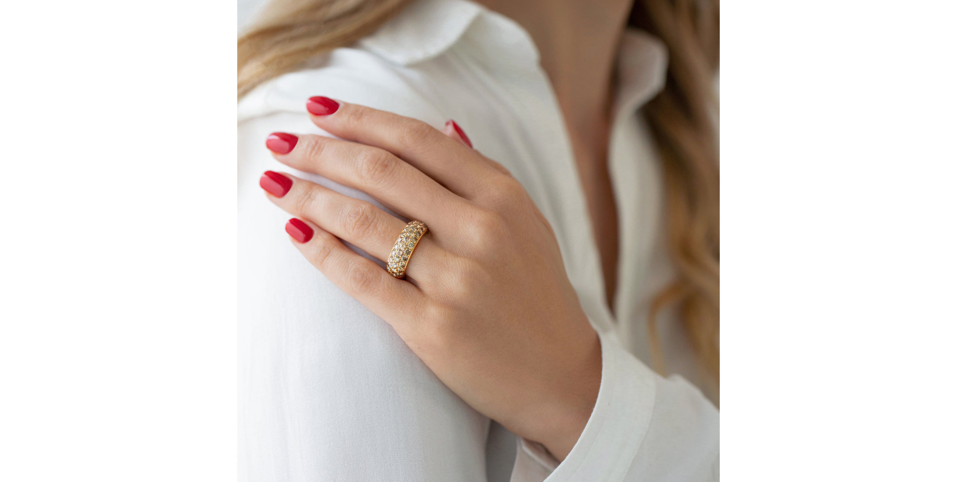 Prsteň s hnedými diamantmi Cammy