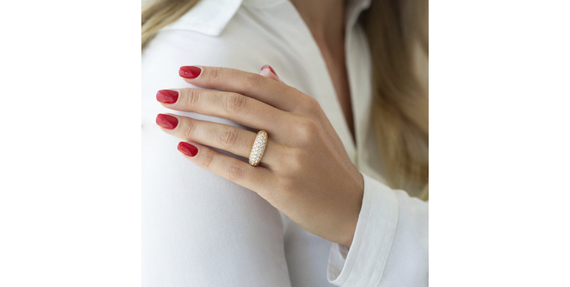 Prsteň s diamantmi Glamour Stars