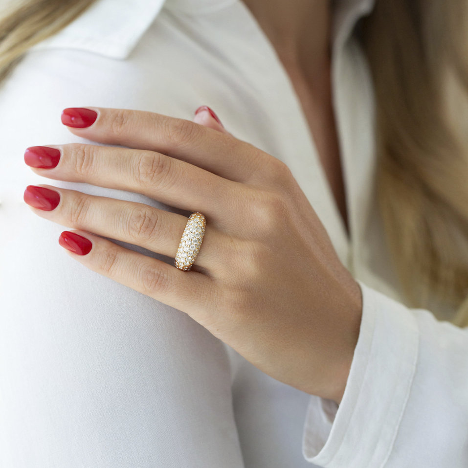 Prsteň s diamantmi Glamour Stars