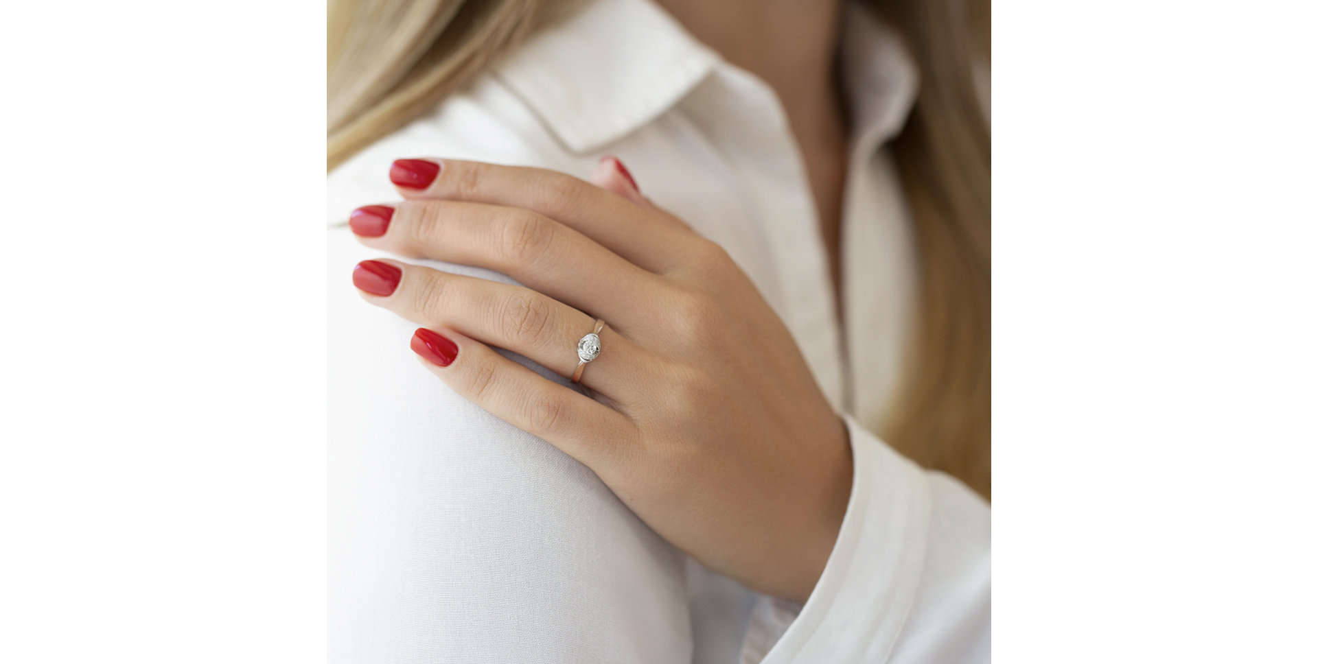 Prsteň s diamantmi Salomé