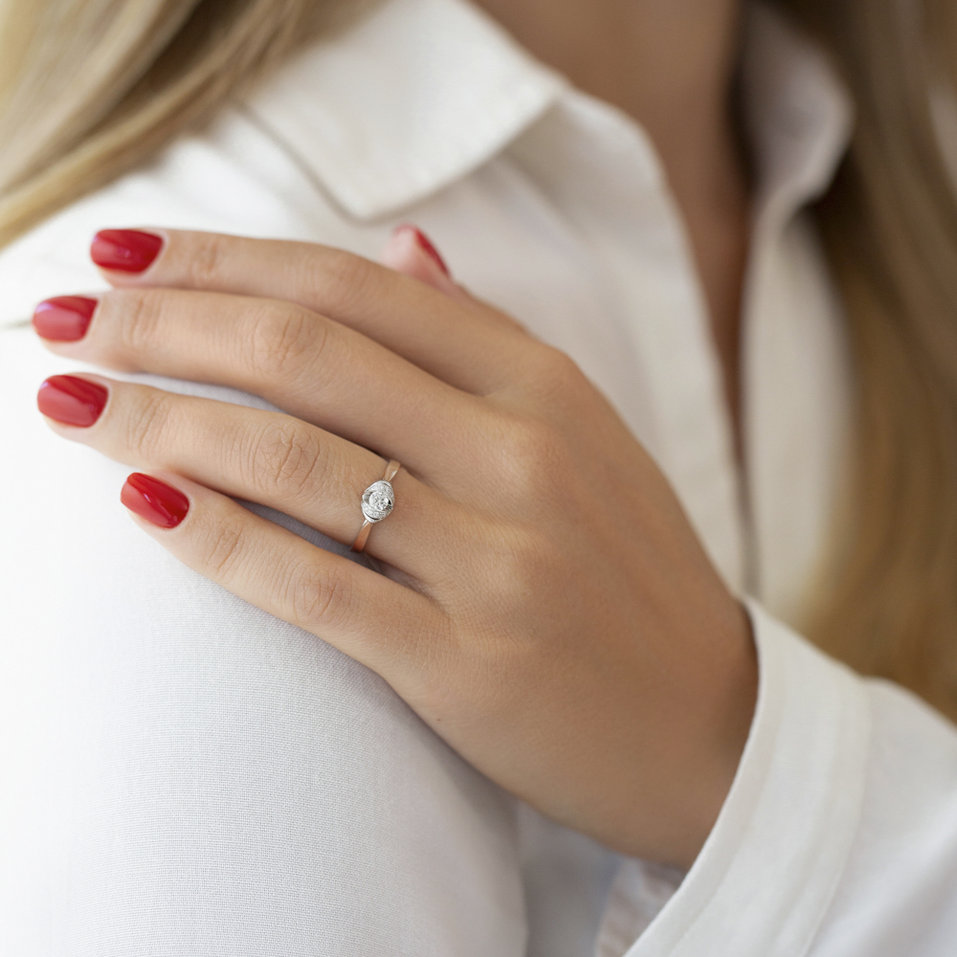 Prsteň s diamantmi Salomé