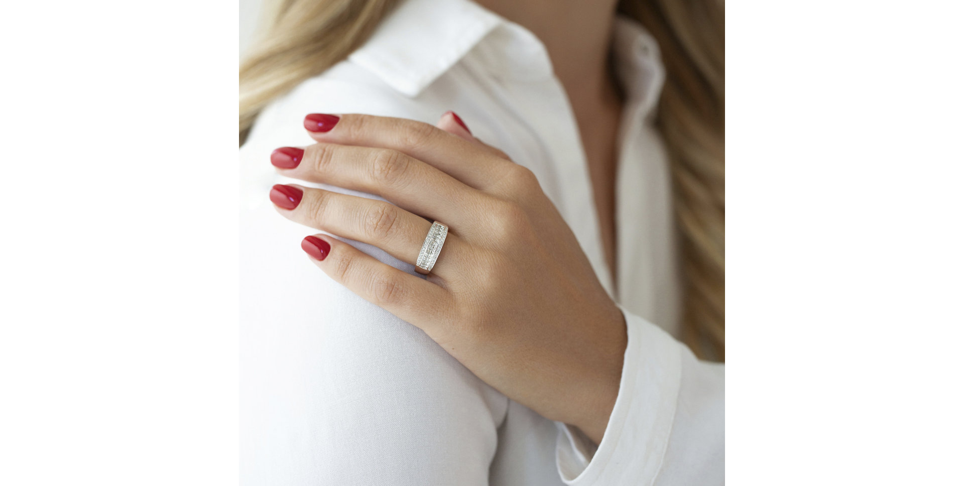 Prsteň s diamantmi Sally