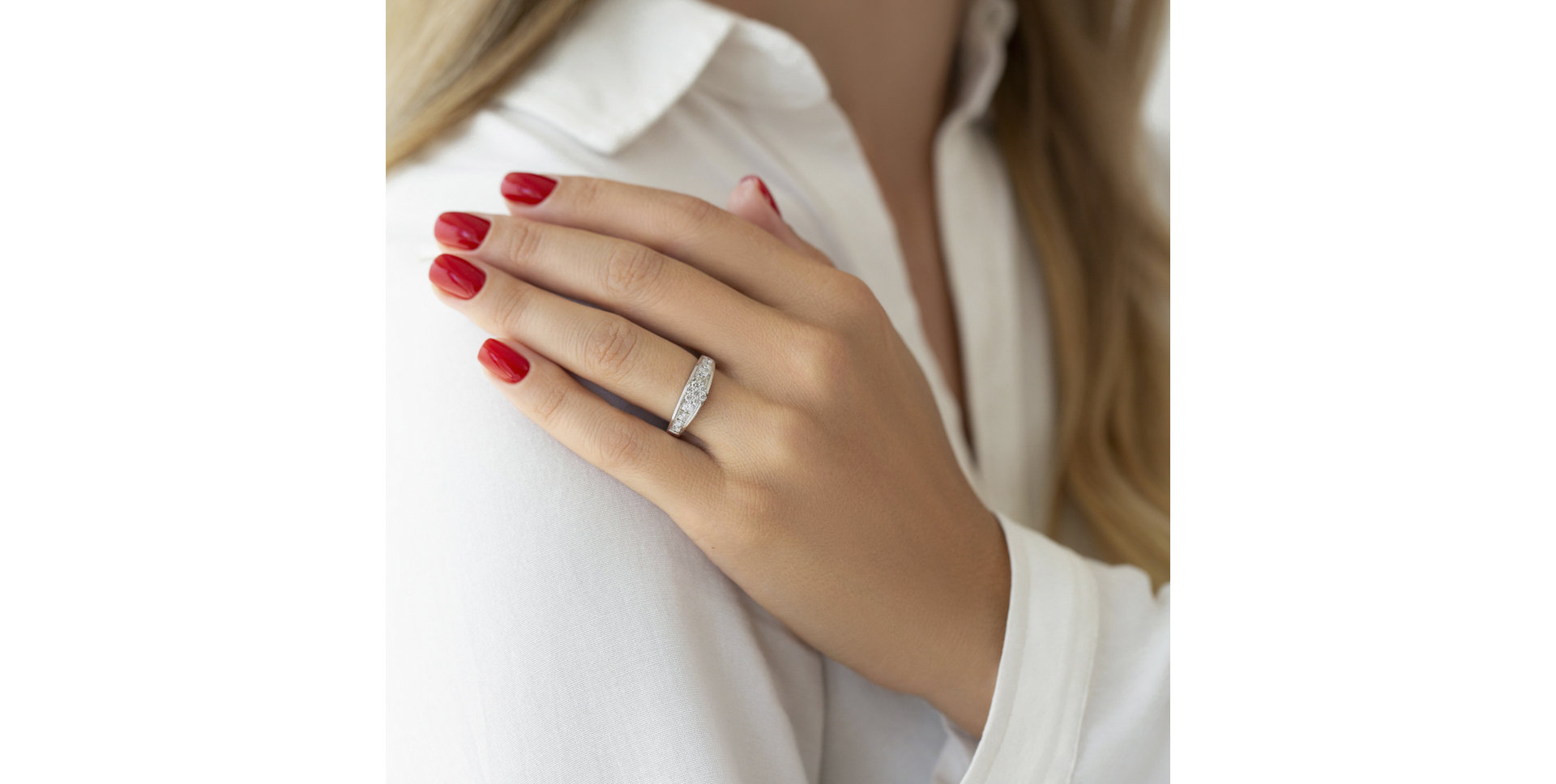 Prsteň s diamantmi Josephine