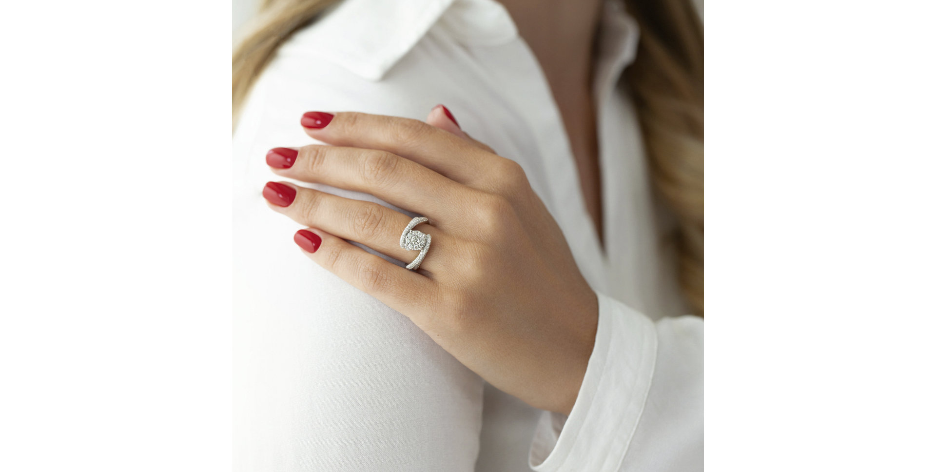 Prsteň s diamantmi Sylvain