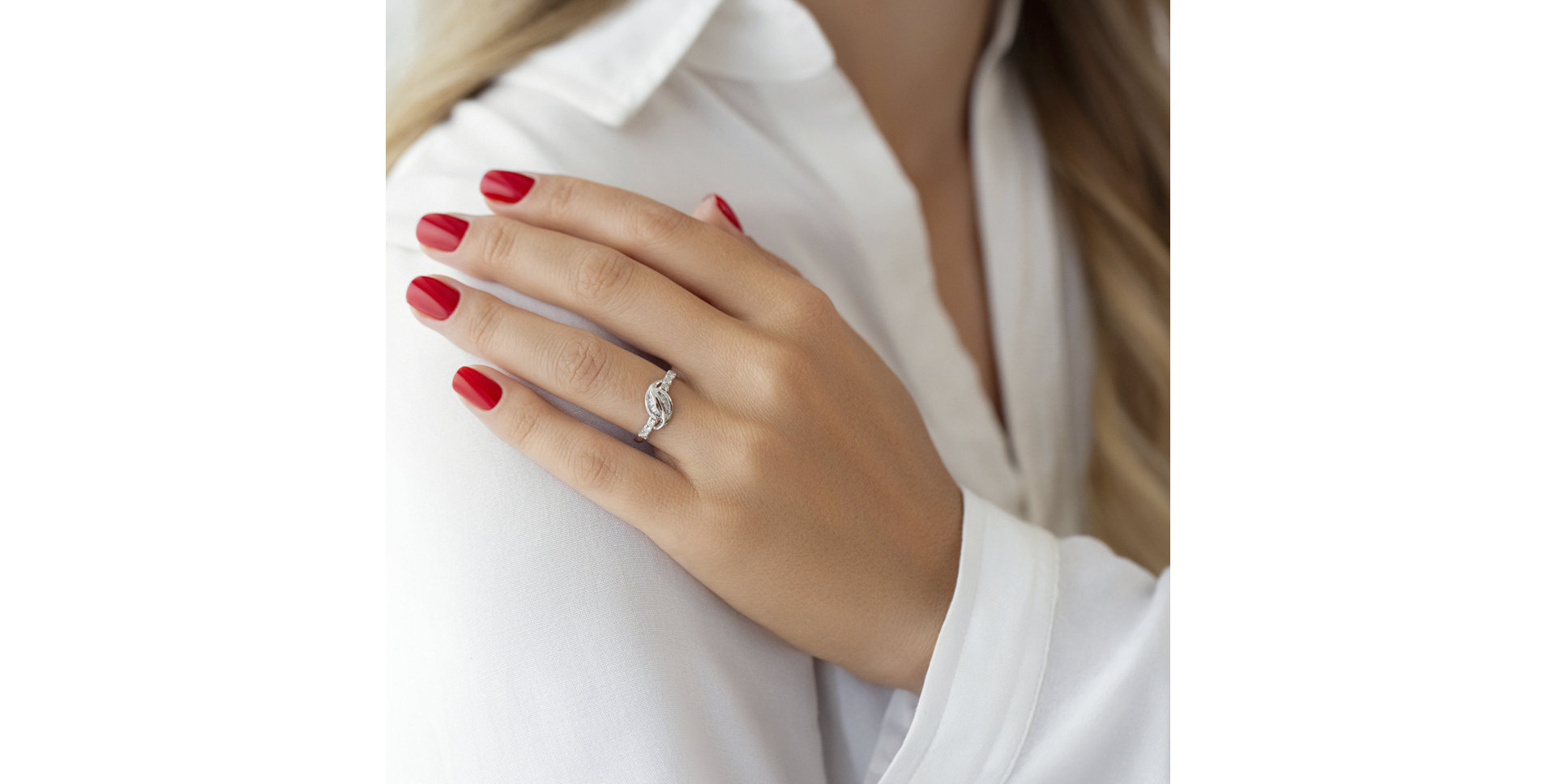 Prsteň s diamantmi Bienvenue    55240