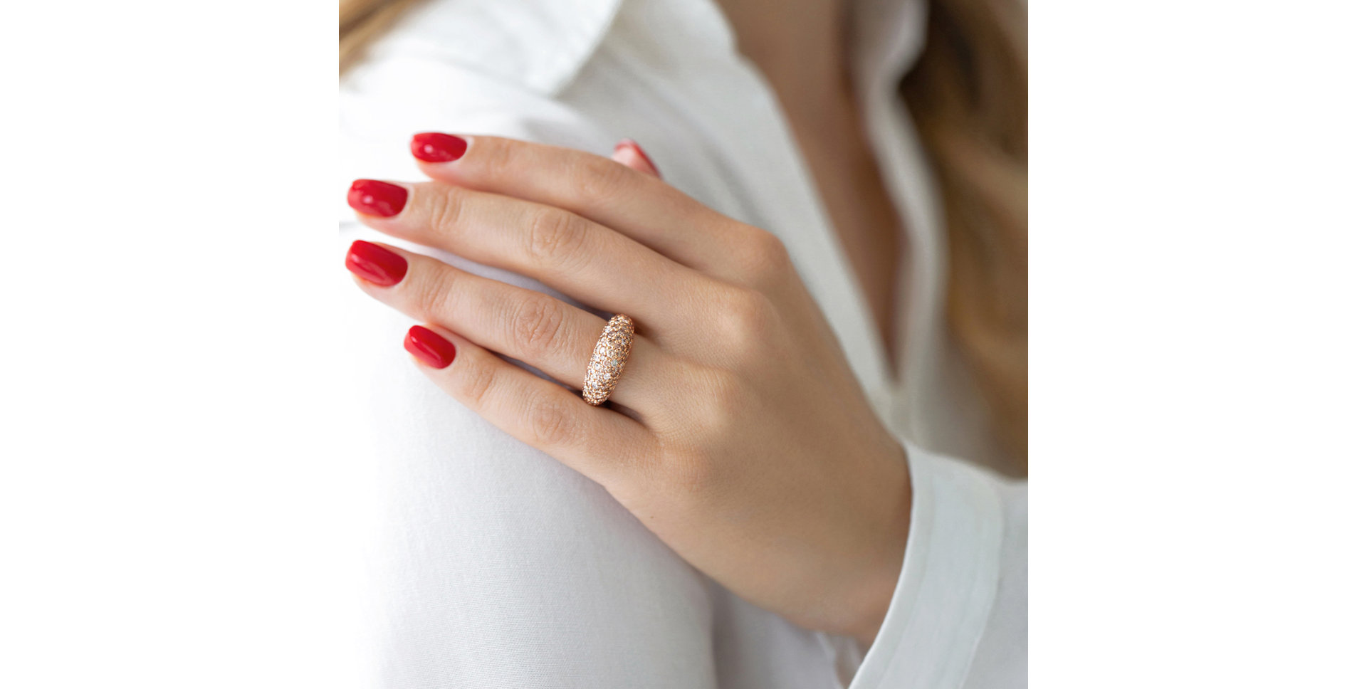 Prsteň s hnedými diamantmi Adeline