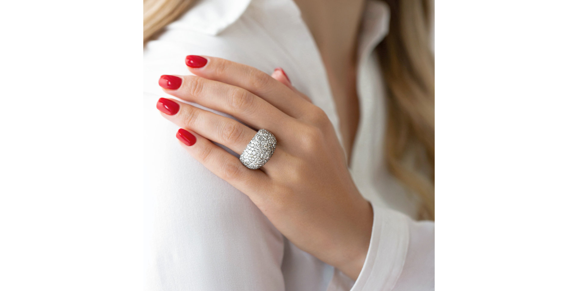 Prsteň s bielymi a hnedými diamantmi Star Kingdom