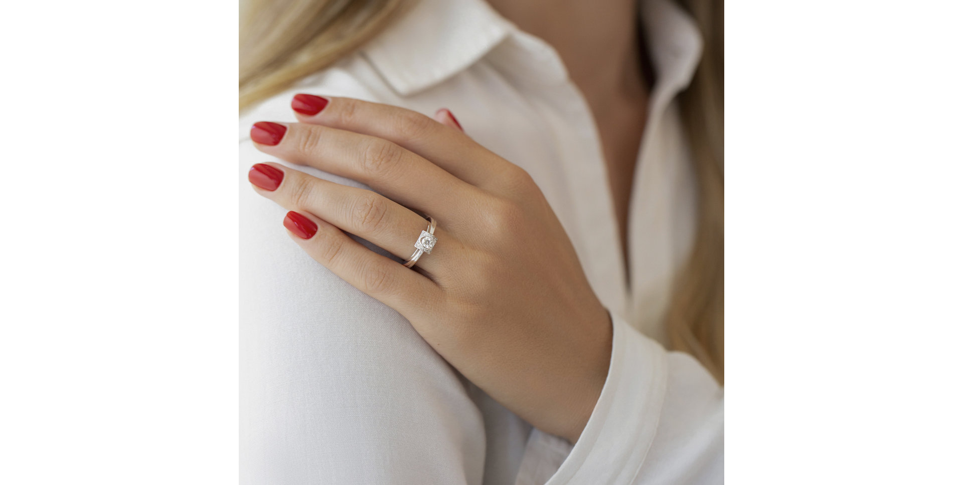 Prsteň s diamantmi Elegant Galaxy