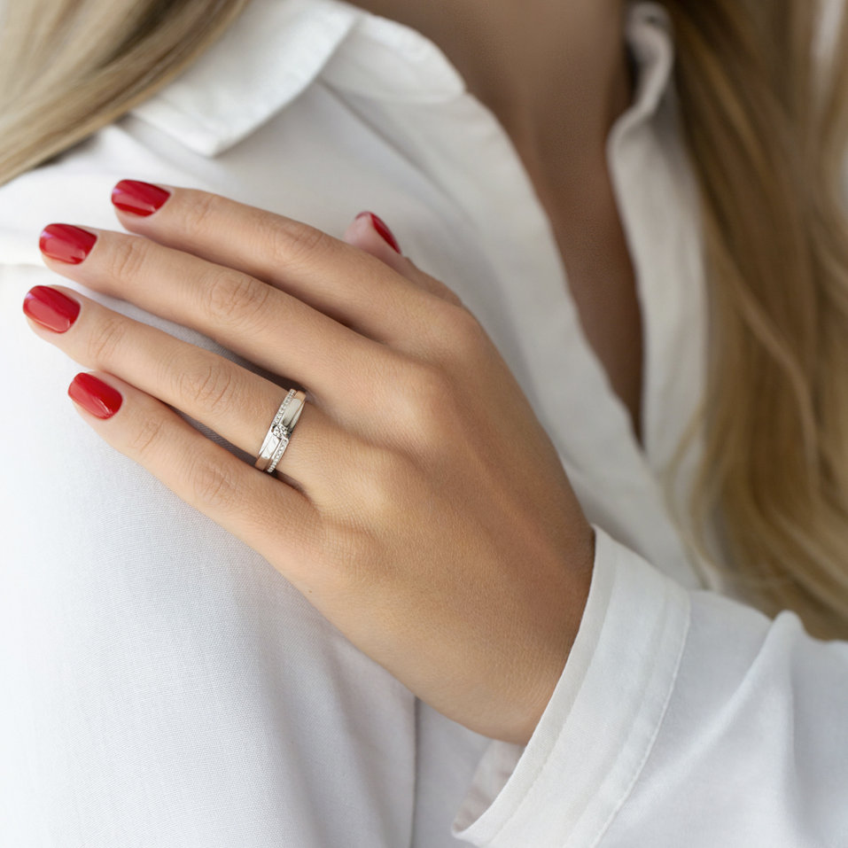 Prsteň s diamantmi Midnight Strong