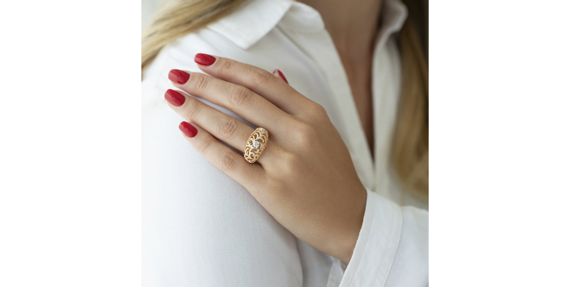 Prsteň s diamantmi Witching Garden