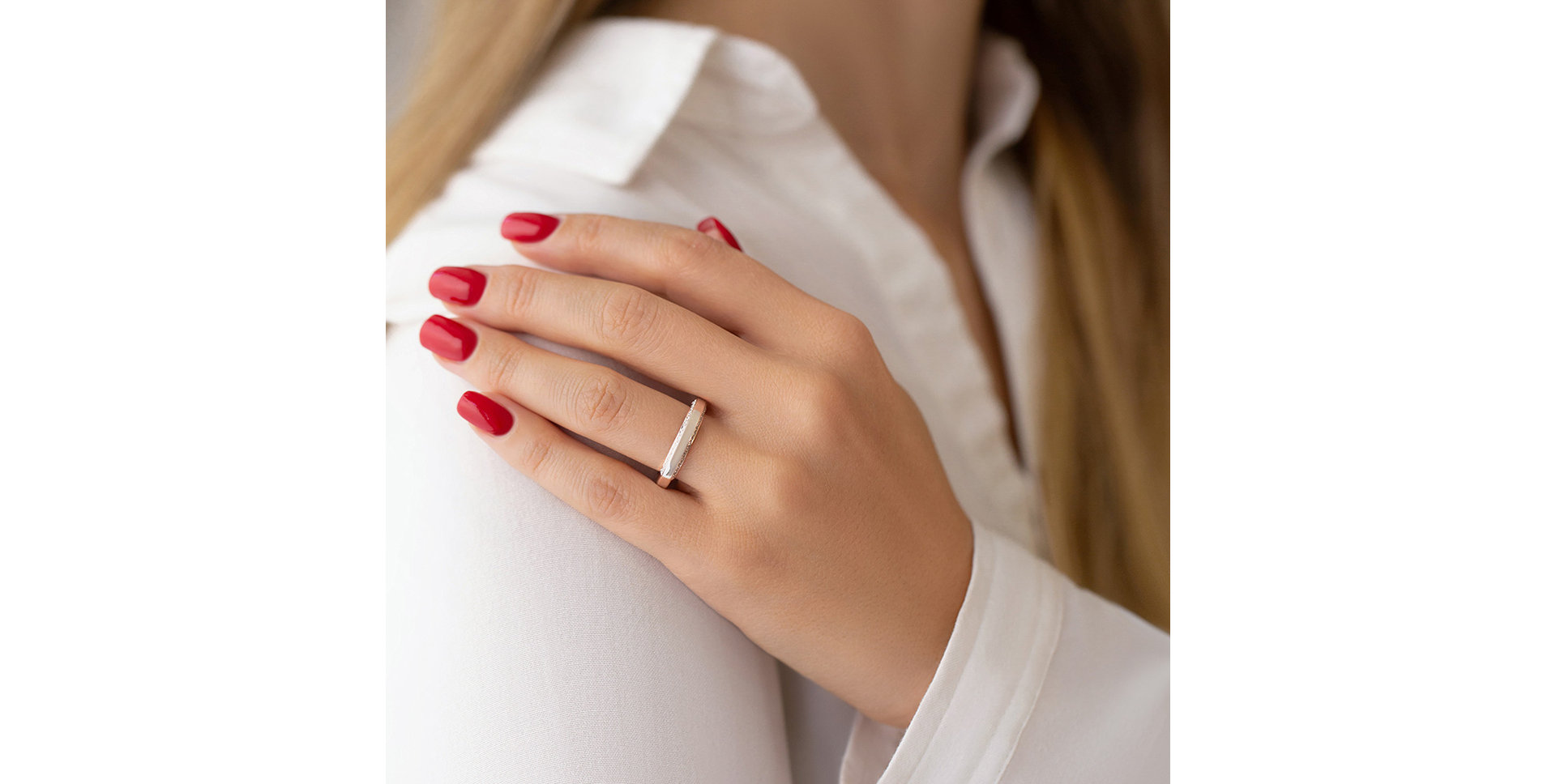 Prsteň s diamantmi Arya