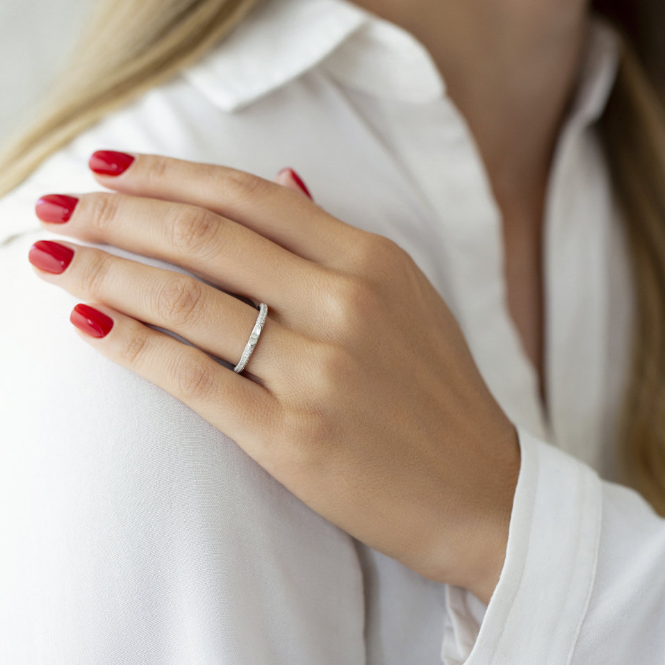 Prsteň s diamantmi Léonce