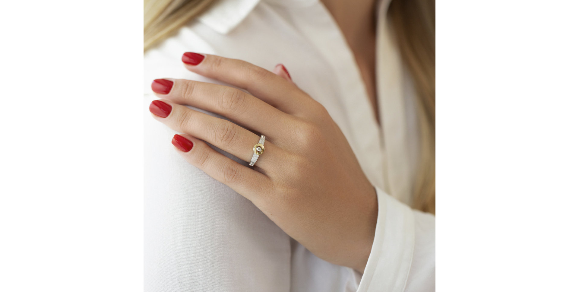 Prsteň s diamantmi Hervé