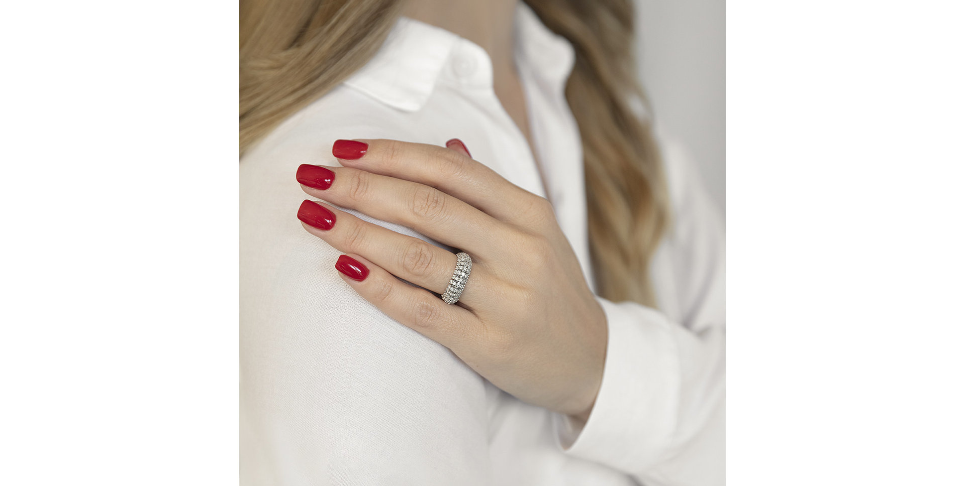 Prsteň s diamantmi Luxury Mosaic