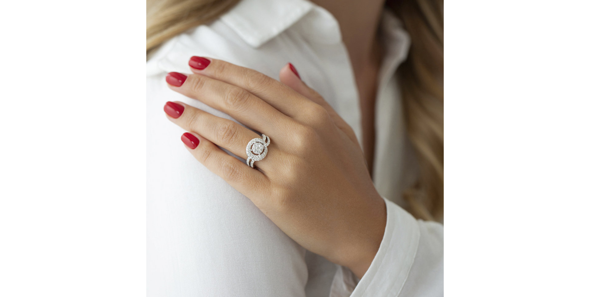 Prsteň s diamantmi Gisèle