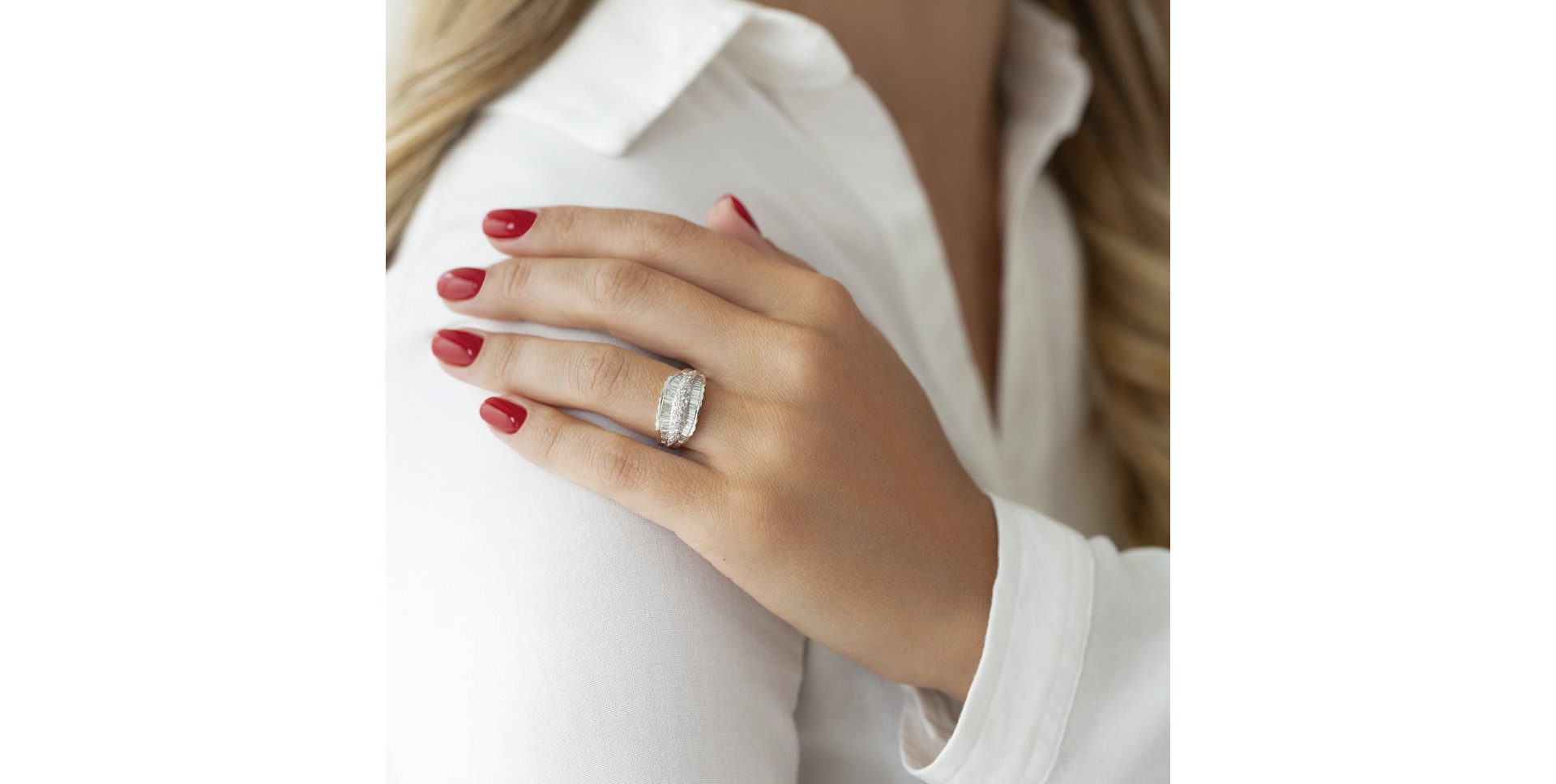 Prsteň s diamantmi Angela