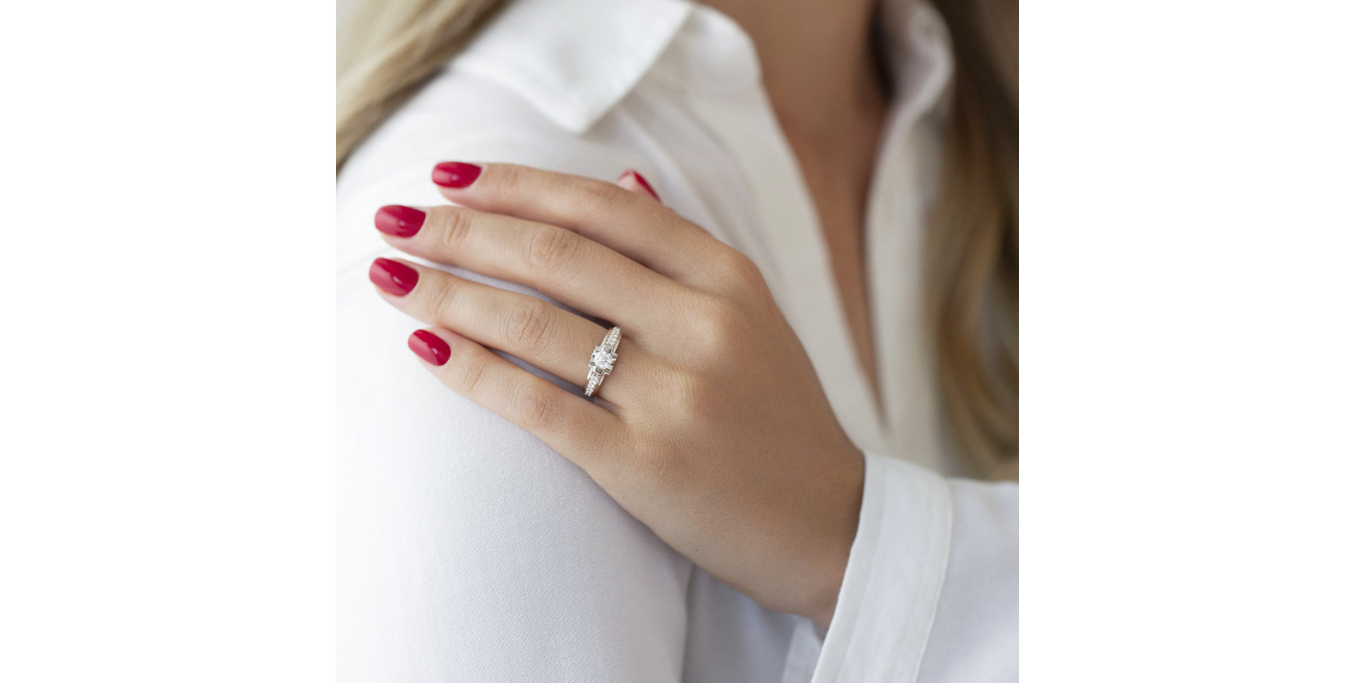 Prsteň s diamantmi Posh Romance