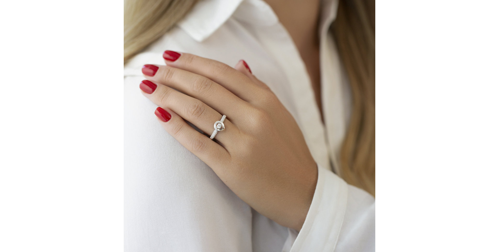 Prsteň s diamantmi Spectral Droplet