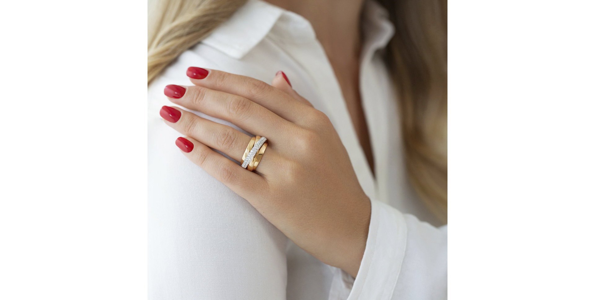 Prsteň s diamantmi Marquise