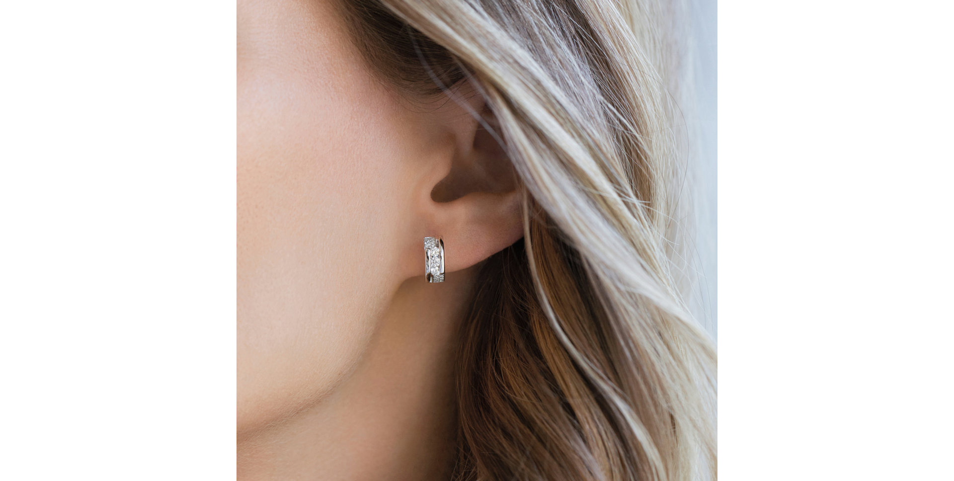 Náušnice s diamantmi Galaxy Secret