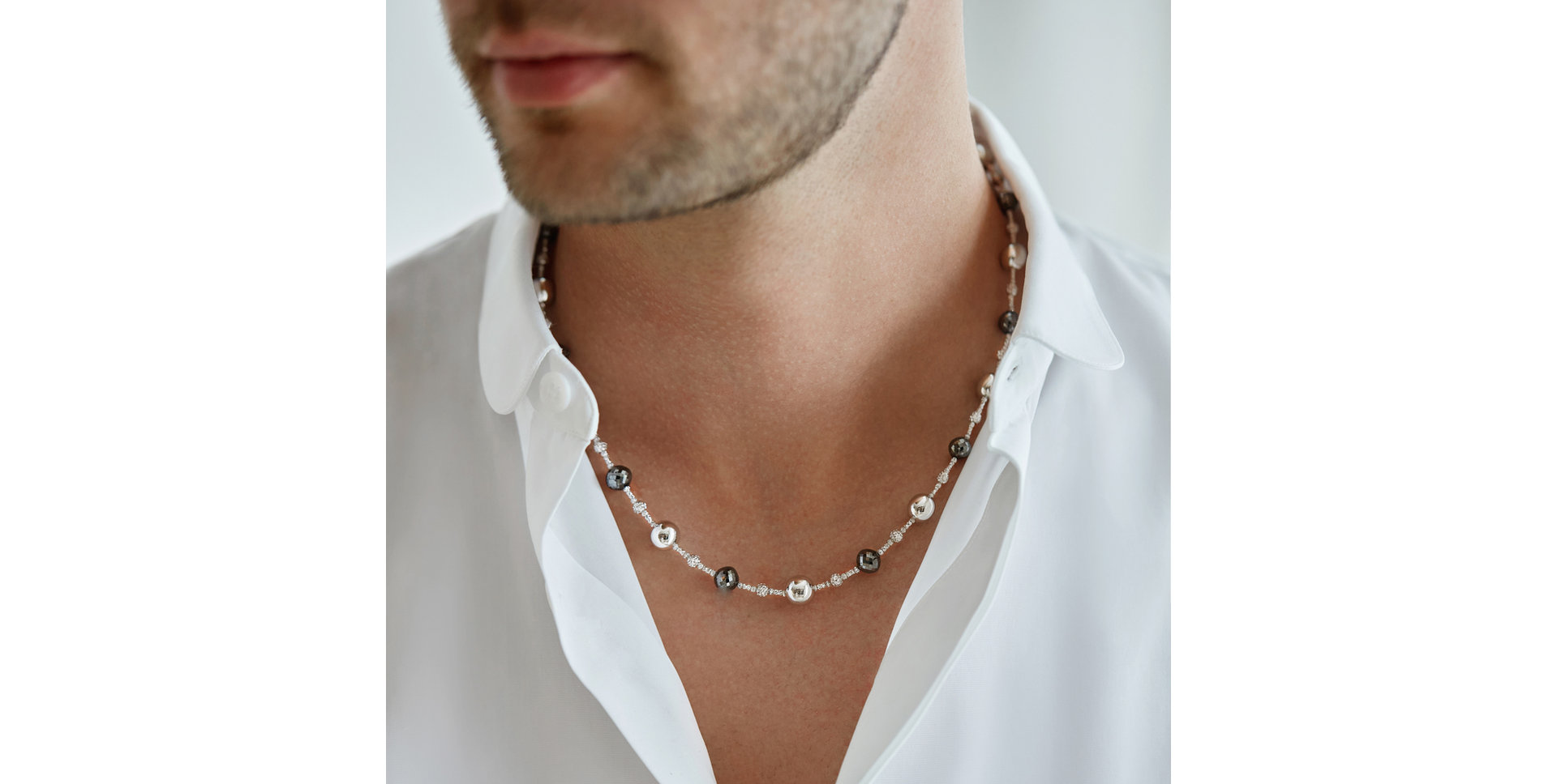 Náhrdelník s čiernymi diamantmi Seraph Symphony