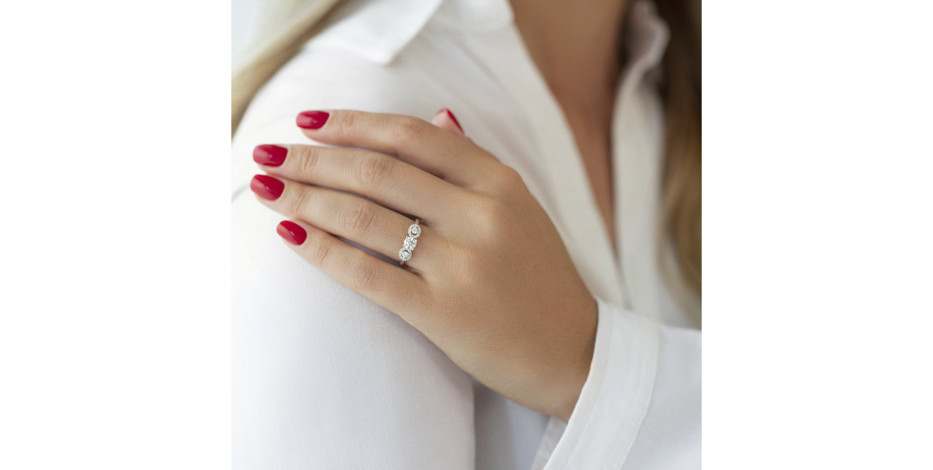 Prsteň s diamantmi Love Circles