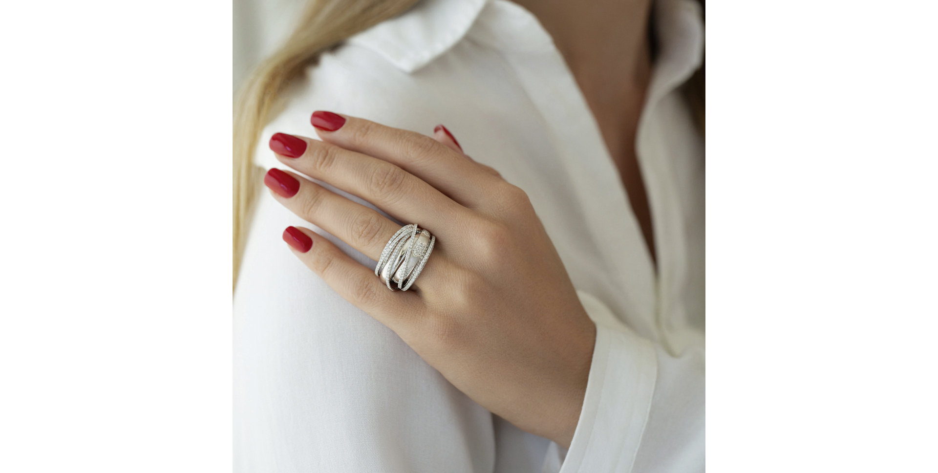 Prsteň s diamantmi Galaxy Glamour