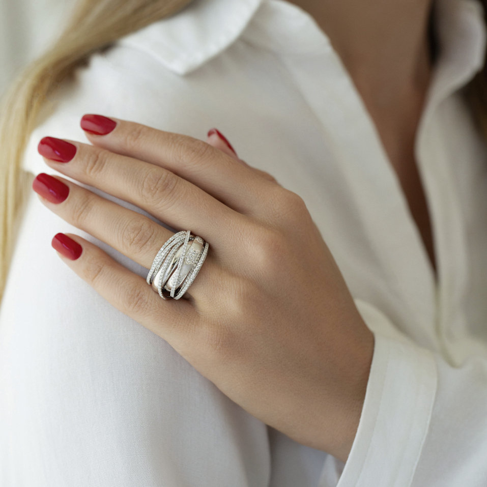 Prsteň s diamantmi Galaxy Glamour