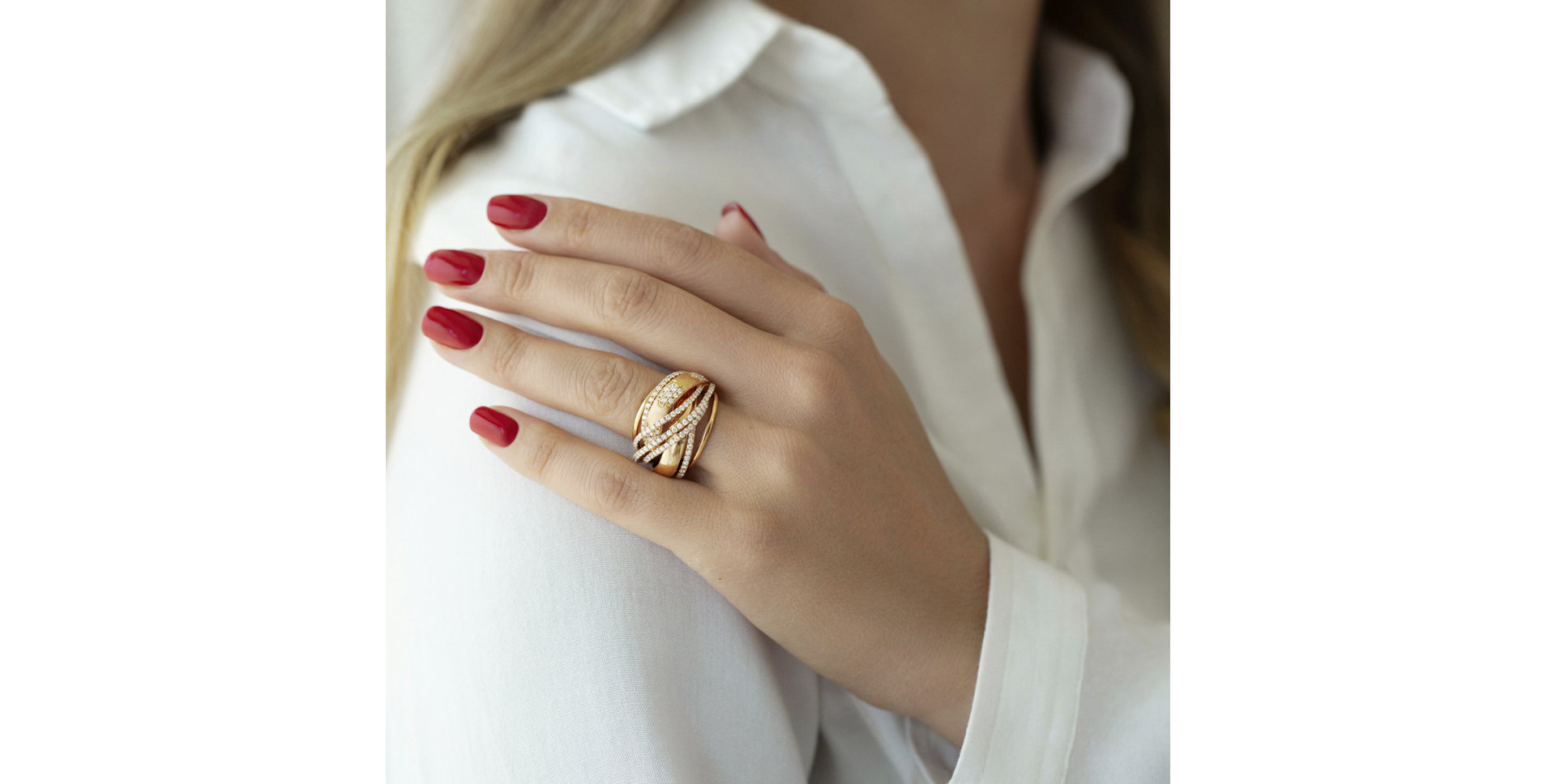 Prsteň s diamantmi Galaxy Glamour