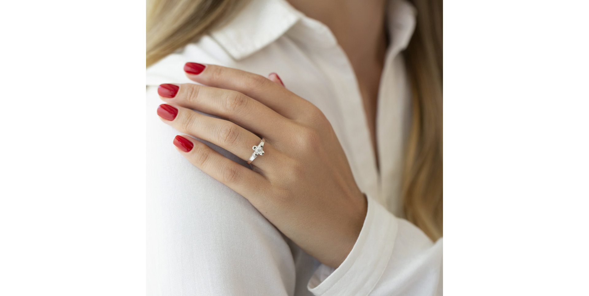 Prsteň s diamantom Colombe