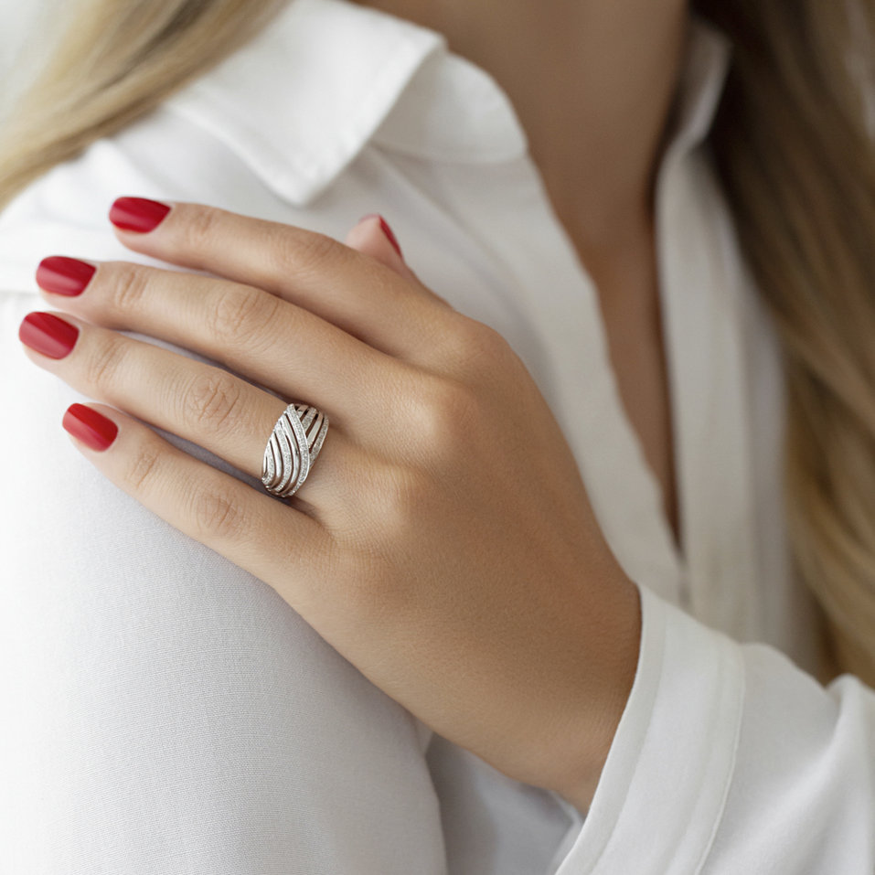 Prsteň s diamantmi Scented Life