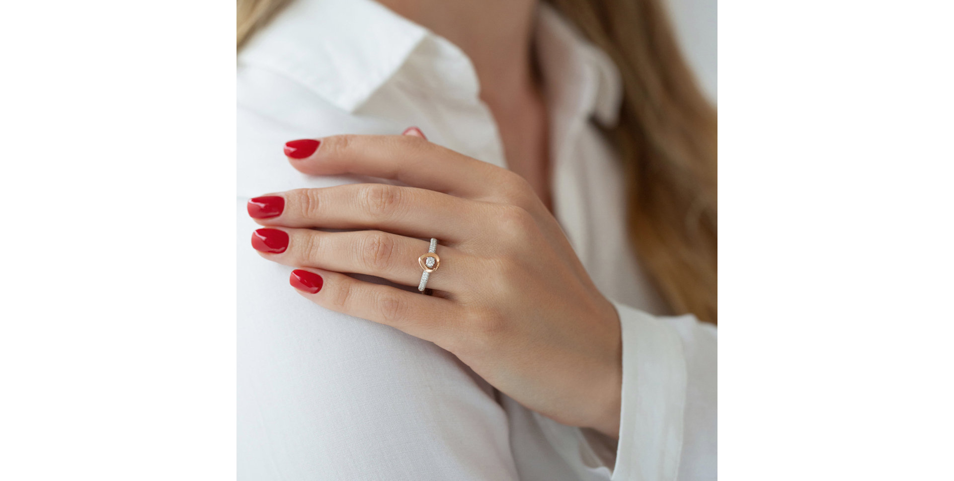 Prsteň s diamantmi Orion Tear