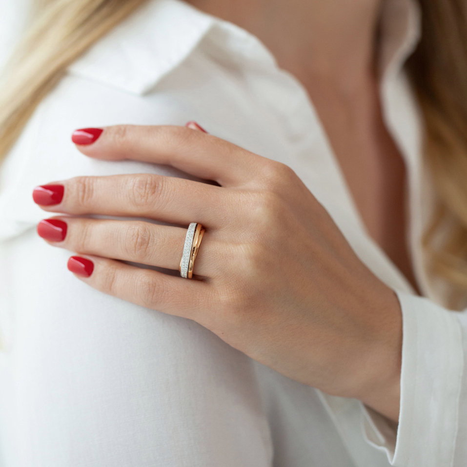 Prsteň s diamantmi Dream Ribbon