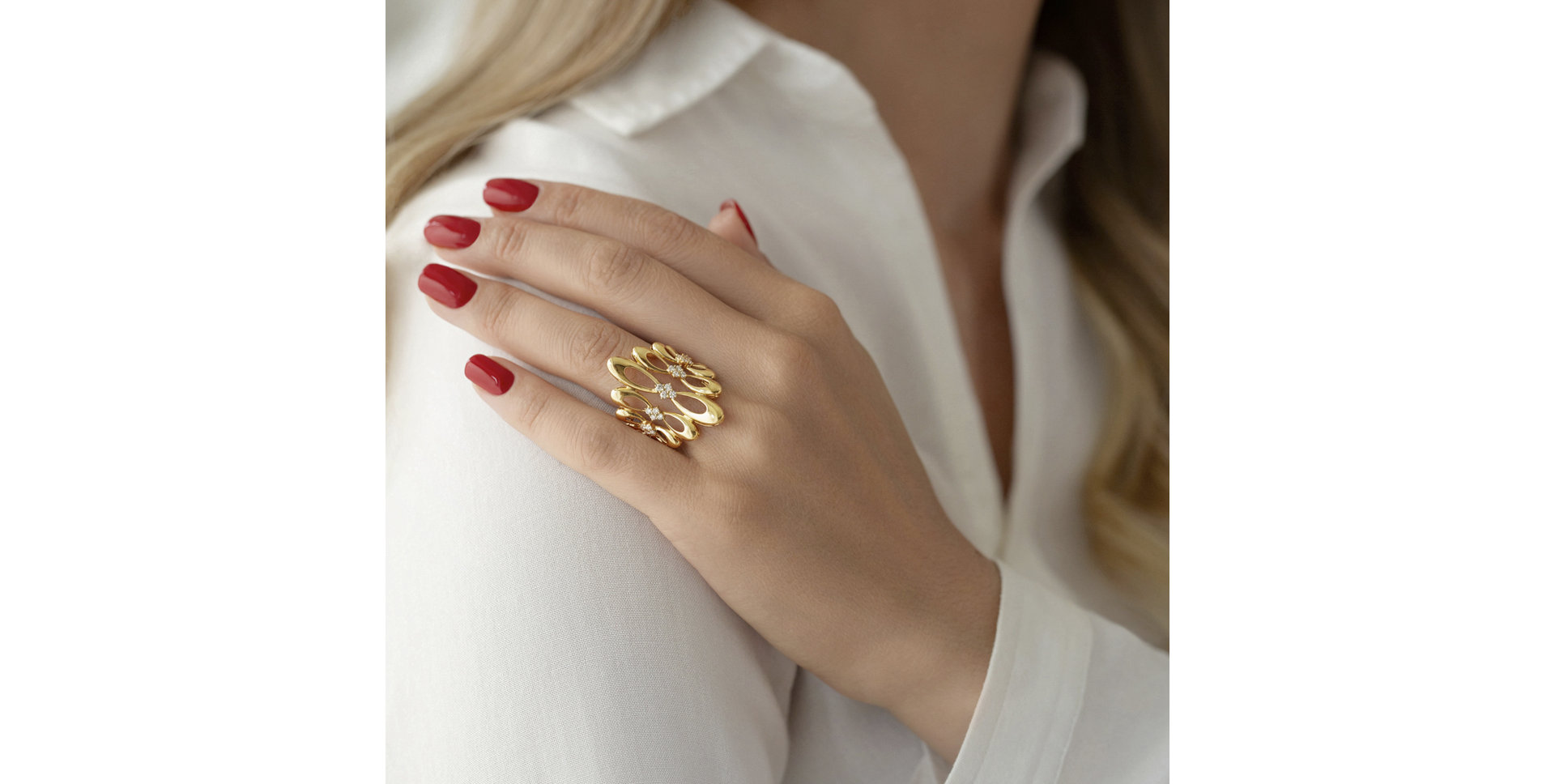 Prsteň s diamantmi Venus Constellation