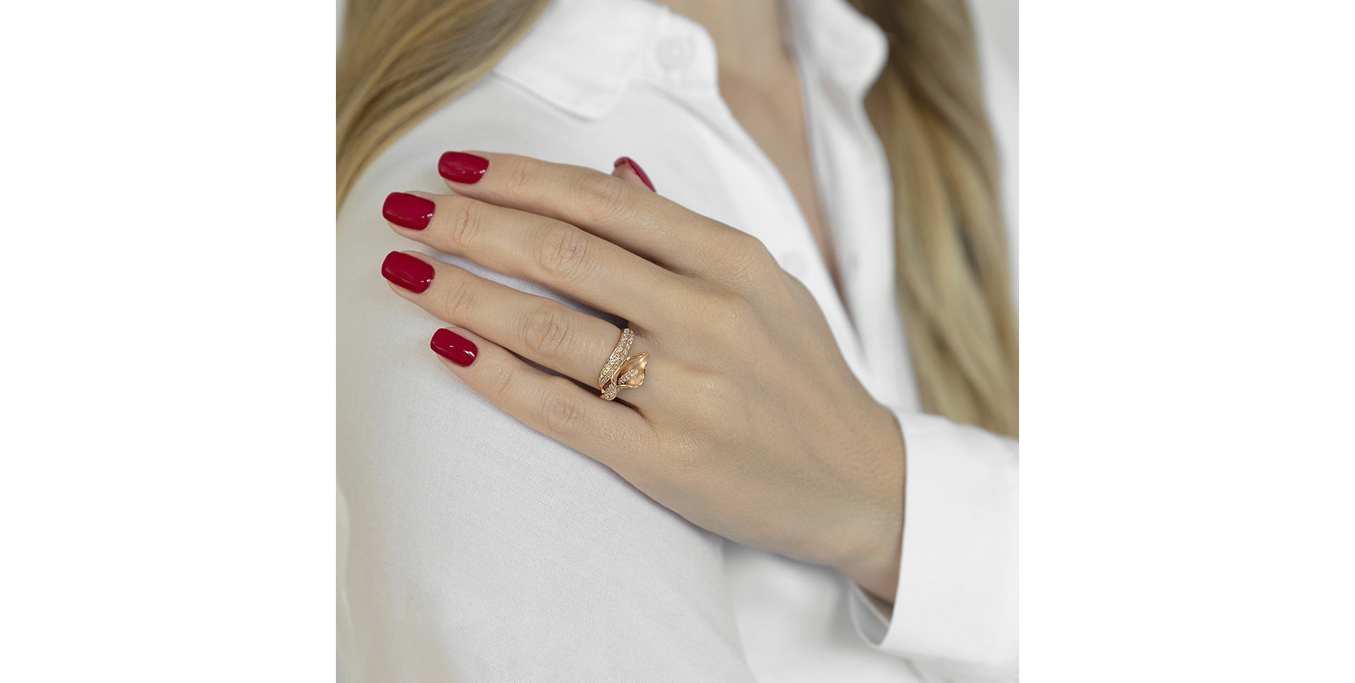 Prsteň s diamantmi Sunshine Flower