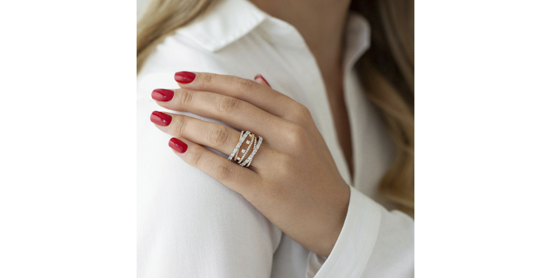 Prsteň s diamantmi Venus Mosaic