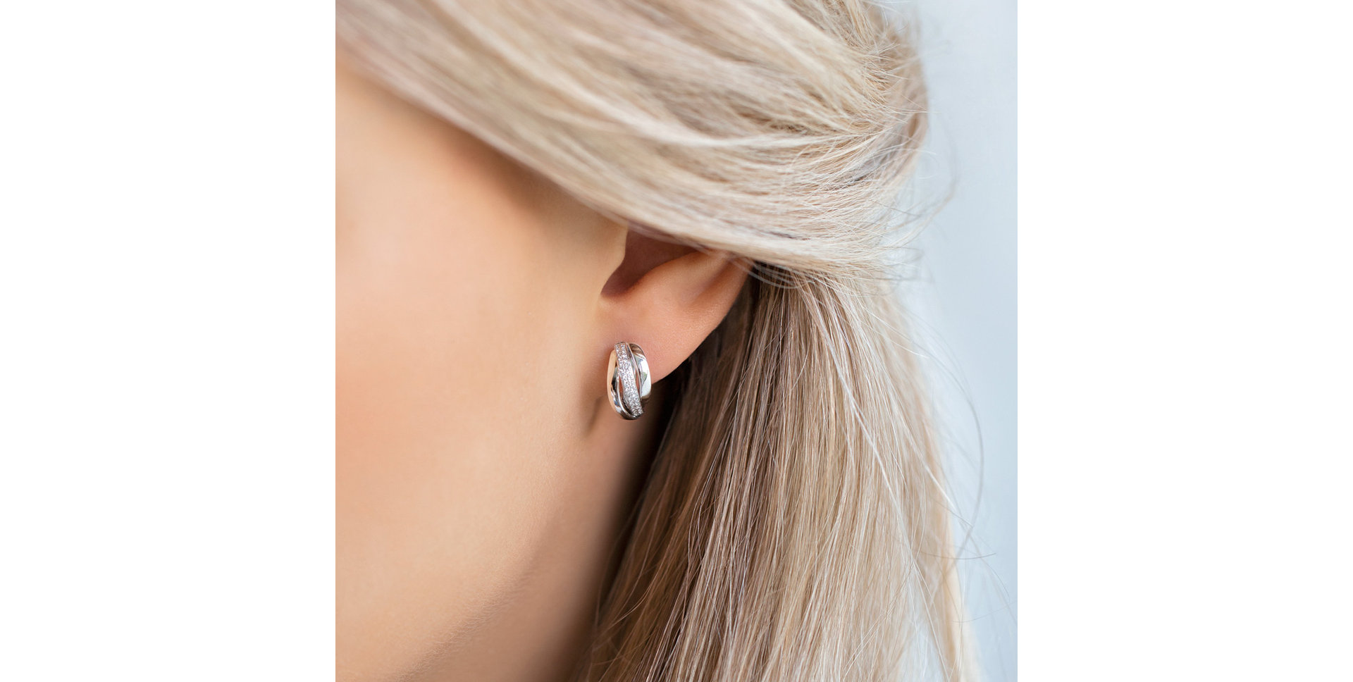 Náušnice s diamantmi Charming Ray