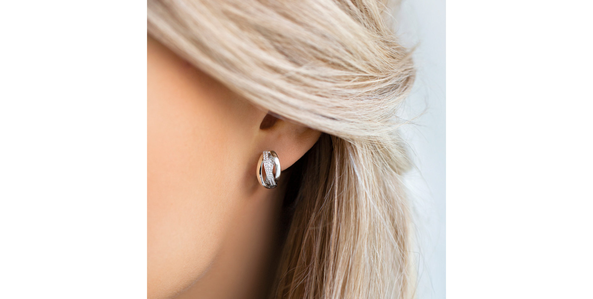 Náušnice s diamantmi Charming Ray