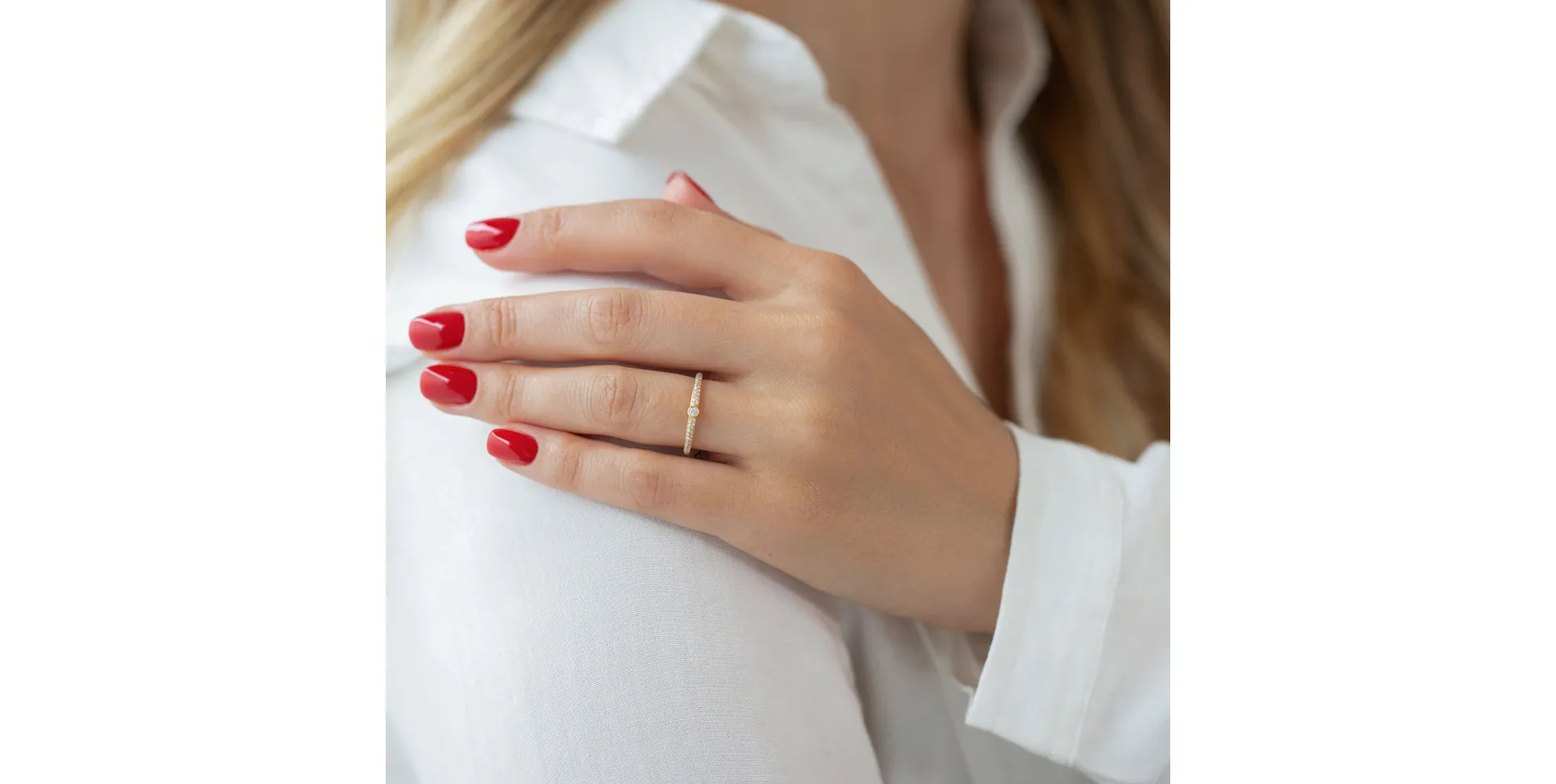 Prsteň s diamantmi Angel Ray